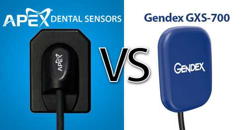 Gendex GXS-700 sensor pictured in the published comparison